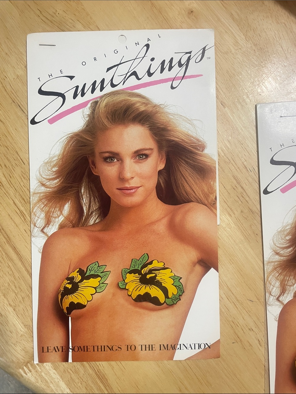 Blue and Green Floral  Nipple Covers - Packaged Decorative Pasties